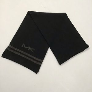 Michael Kors Black Grey Reversible Winter Scarf